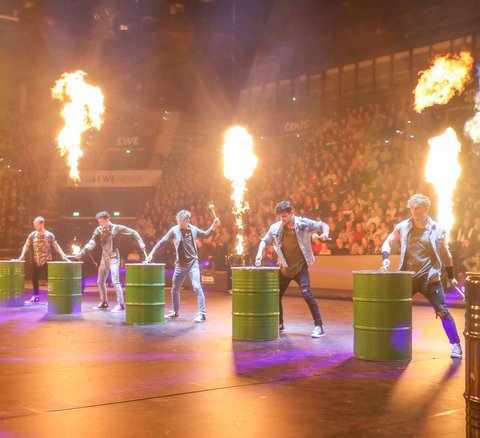 Breakdance, Fässer, Feuer